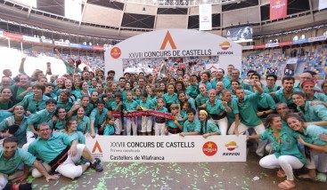 Els Castellers de Vilafranca, guanyadors del XXVIIIè Concurs de Castells