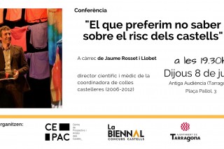 La Biennal de Castells i el CEPAC organitzen una conferència sobre la seguretat en el món casteller