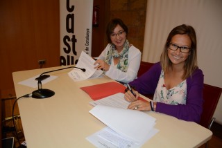 El Concurs de Castells de Tarragona i la Coordinadora de Colles Castelleres de Catalunya signen un conveni de col·laboració