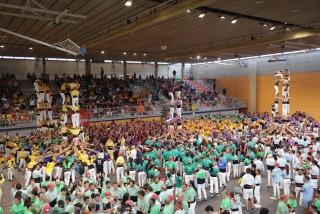 Els Nois de la Torre i els Castellers de Berga, guanyadors de la jornada de Torredembarra del Concurs de Castells