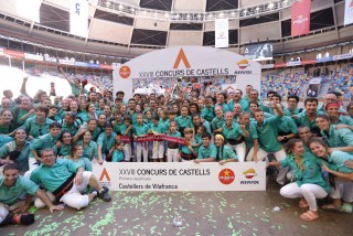 Els Castellers de Vilafranca, guanyadors del XXVIIIè Concurs de Castells